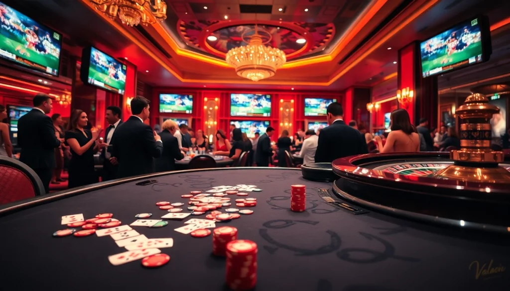 Experience thrilling football moments on Vaoluoi tv while engaging in luxury casino gaming.