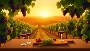 Enjoy stunning vistas at clarksburg wineries with elegant wine and charcuterie setup.