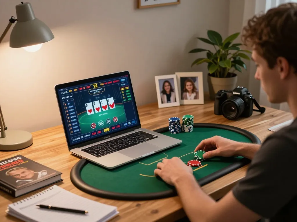 Player engages in strategic online gambling with a fokus on giường bệnh nhân in the background.