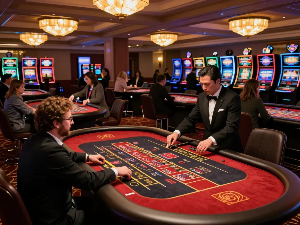 Players engaging in high-stakes roulette while showcasing giường bệnh nhân-themed decor in a vibrant casino setting