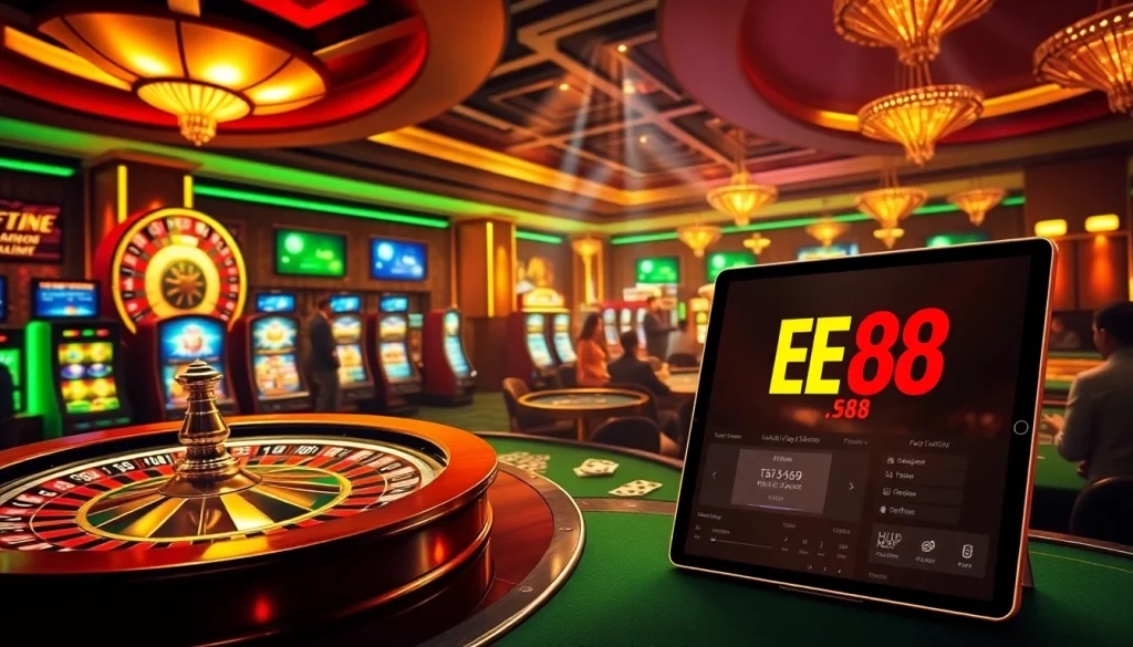 Experience the thrill of EE 88 casino gaming with vibrant tables and exciting action.