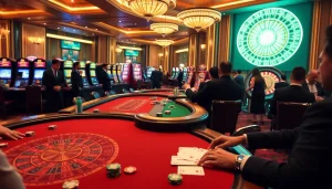 Experience the excitement of gambling at trang chủ thabet with vibrant casino elements and professional dealers.