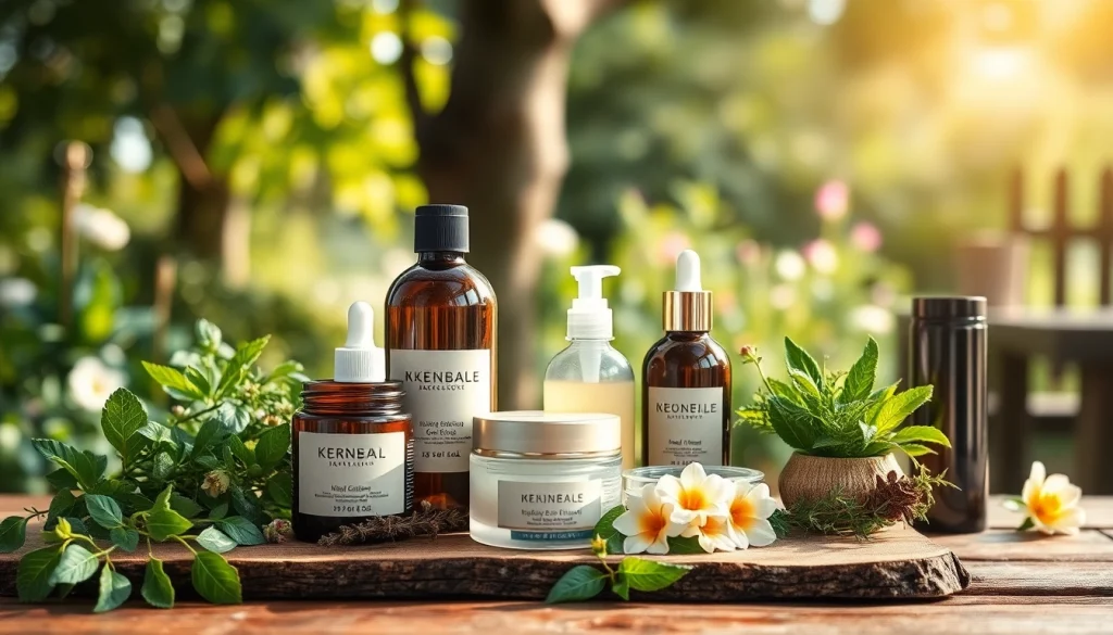 Kreiranje prirodne kozmetike sa svežim biljem i cvetovima na drvenom stolu.