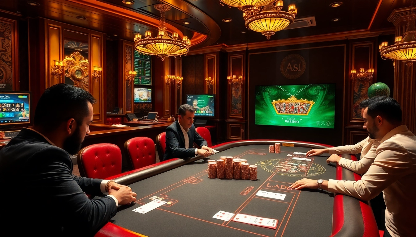 Découvrez le luxe avec une interface de casino en ligne engageante proposant du poker et des machines à sous.