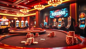 RR88 players enjoying the thrill of action-packed gambling at a premium casino environment.