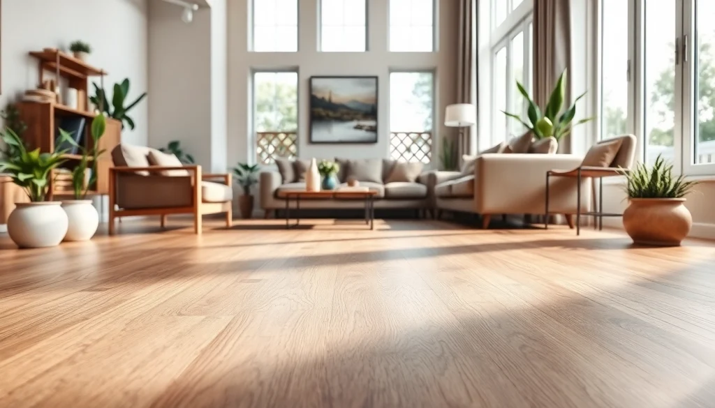 Admire the beautiful vinyl flooring enhancing the cozy living room with ample natural light.