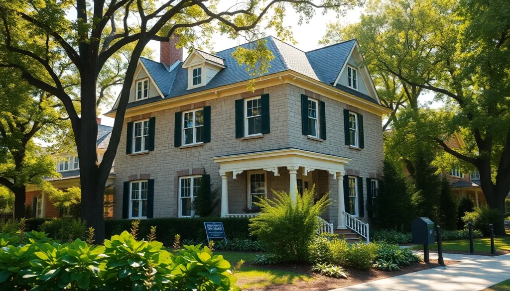 Captivating view of the Winchester Foursquare Revival showcasing its unique architecture.
