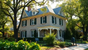 Captivating view of the Winchester Foursquare Revival showcasing its unique architecture.