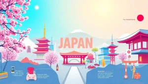 日本のトレンドトピックを強調したインフォグラフィックの視覚表現