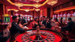Experience luxury and excitement at mm88.com, featuring a vibrant casino atmosphere and thrilling gaming options.