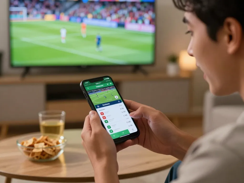 Cakhia enhances live sports betting experience with thrilling gameplay on mobile app in cozy setting.