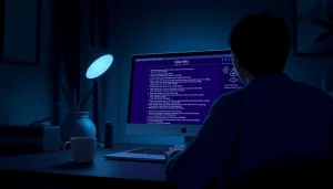 Accessing the hidden wiki 1 on a dark web interface illustrating the mystery of .onion services.