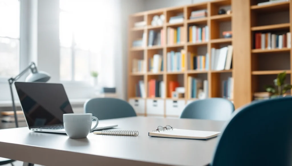 How to effectively organize a workspace for productivity and creativity with clear layout.