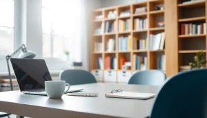 How to effectively organize a workspace for productivity and creativity with clear layout.