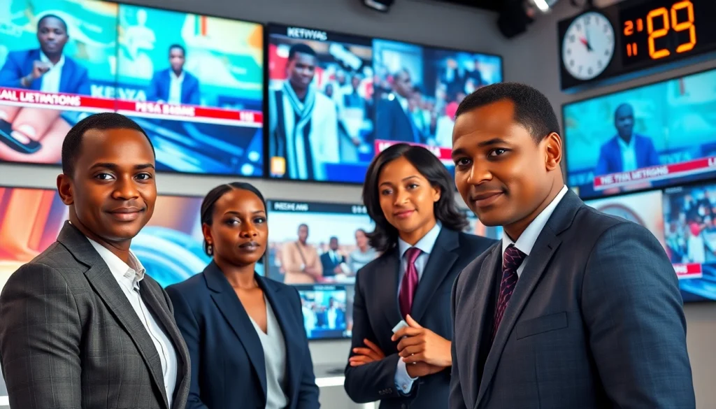 Catch up with Kenya News Today from lively news anchors in a vibrant newsroom.