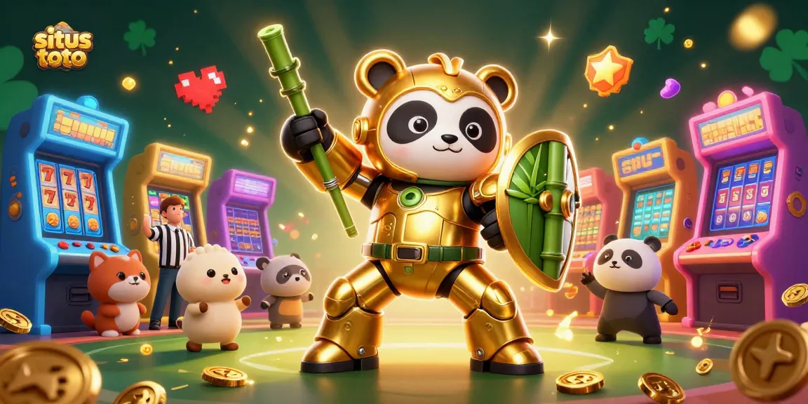 Engage in exciting situs toto online gaming with vibrant arcade elements and a dynamic casino atmosphere.